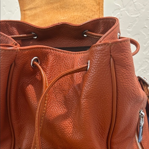 Coolcy - Elegant Brown Leather Backpack NWOT.    CG main image 10